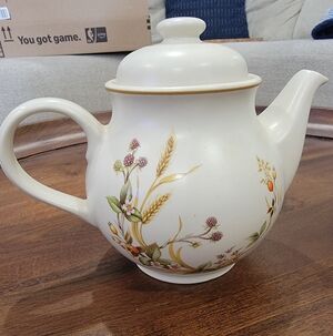 St Michael Harvest Stoneware Teapot With Lid